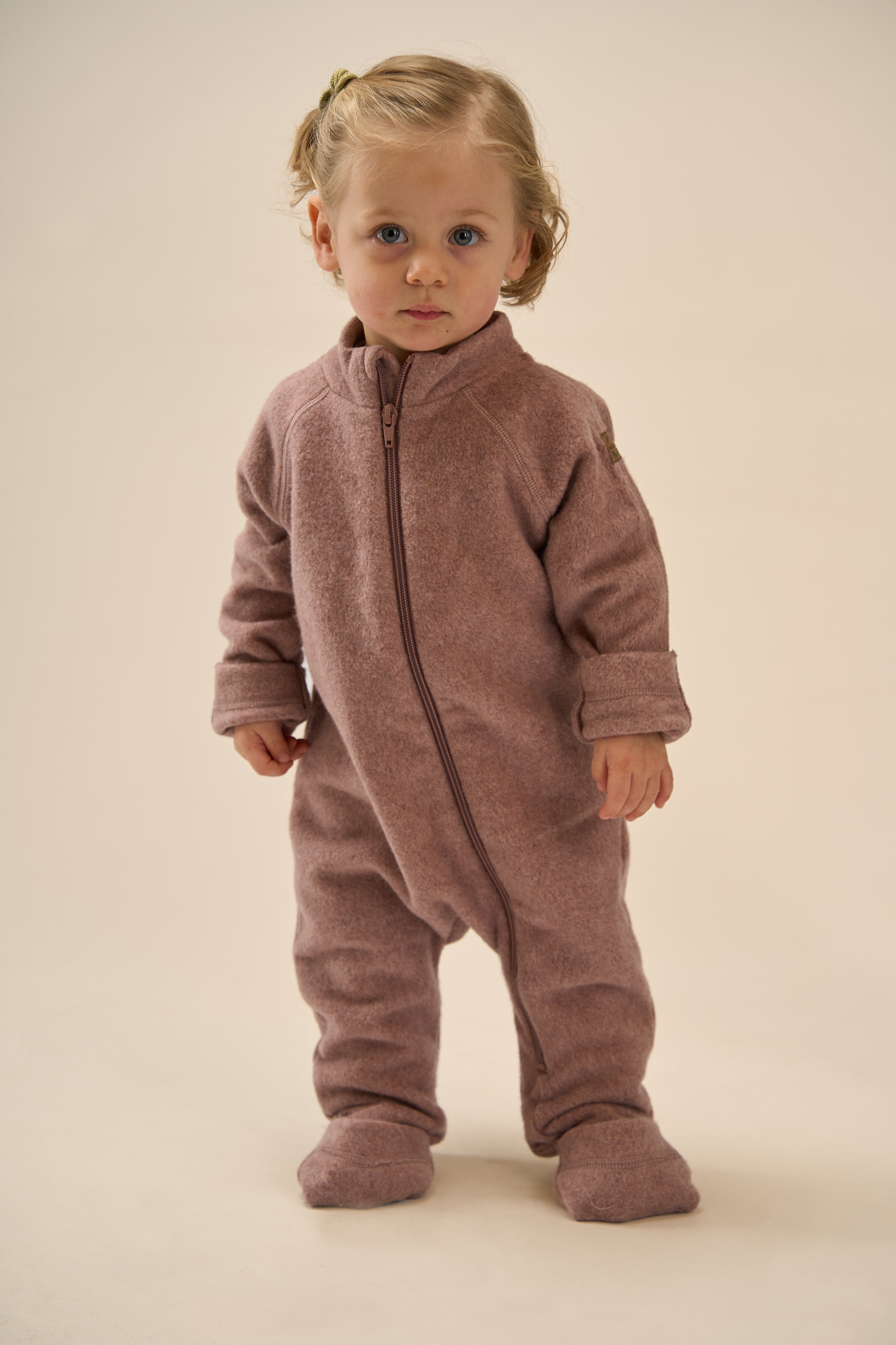 MIKK-LINE | Heldress i bomullsfleece med oppbrettbare mansjetter