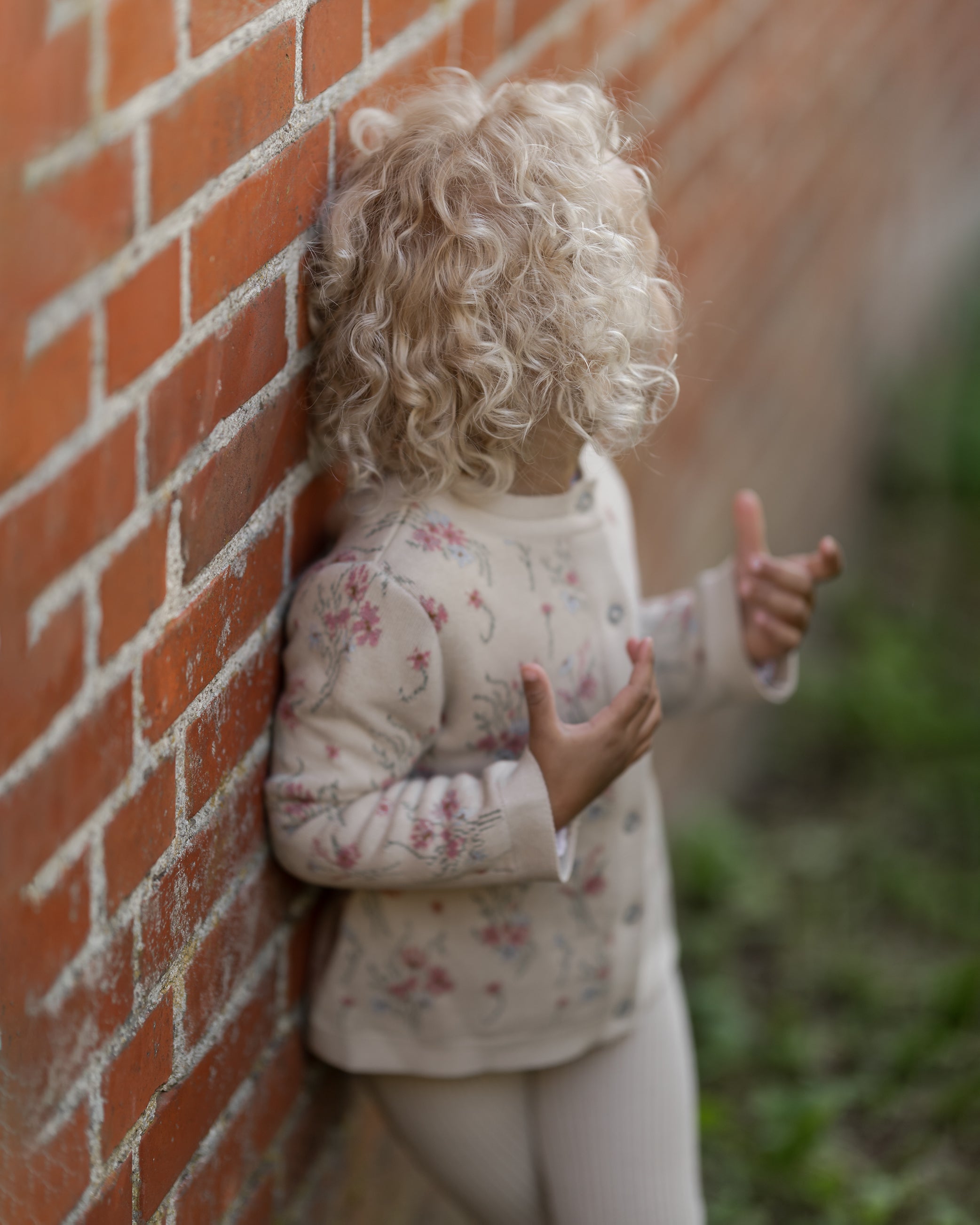 HANEVILD | Blomster strikkejakke