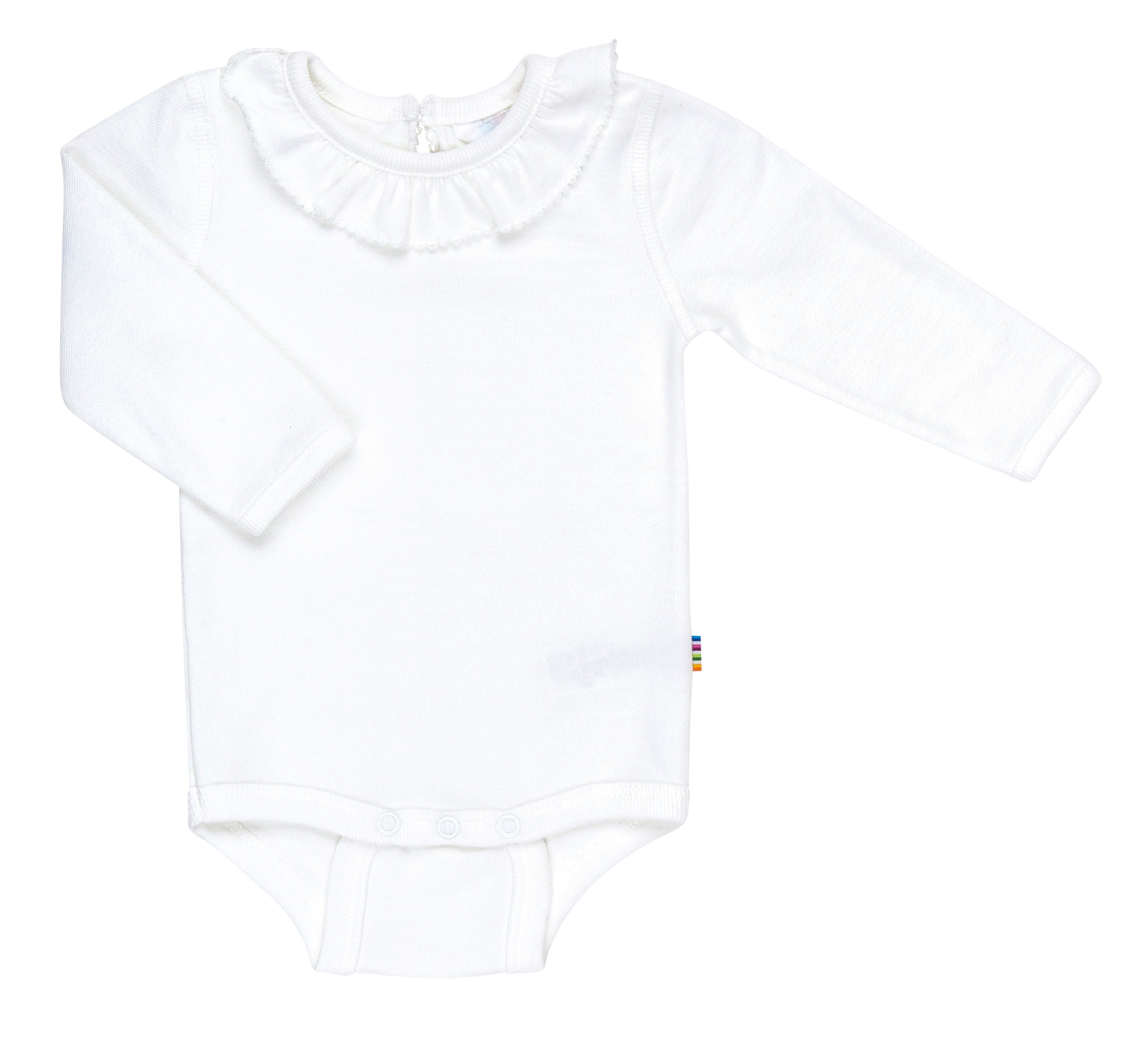 JOHA | Langermet body m/krage i 100% økologisk bomull