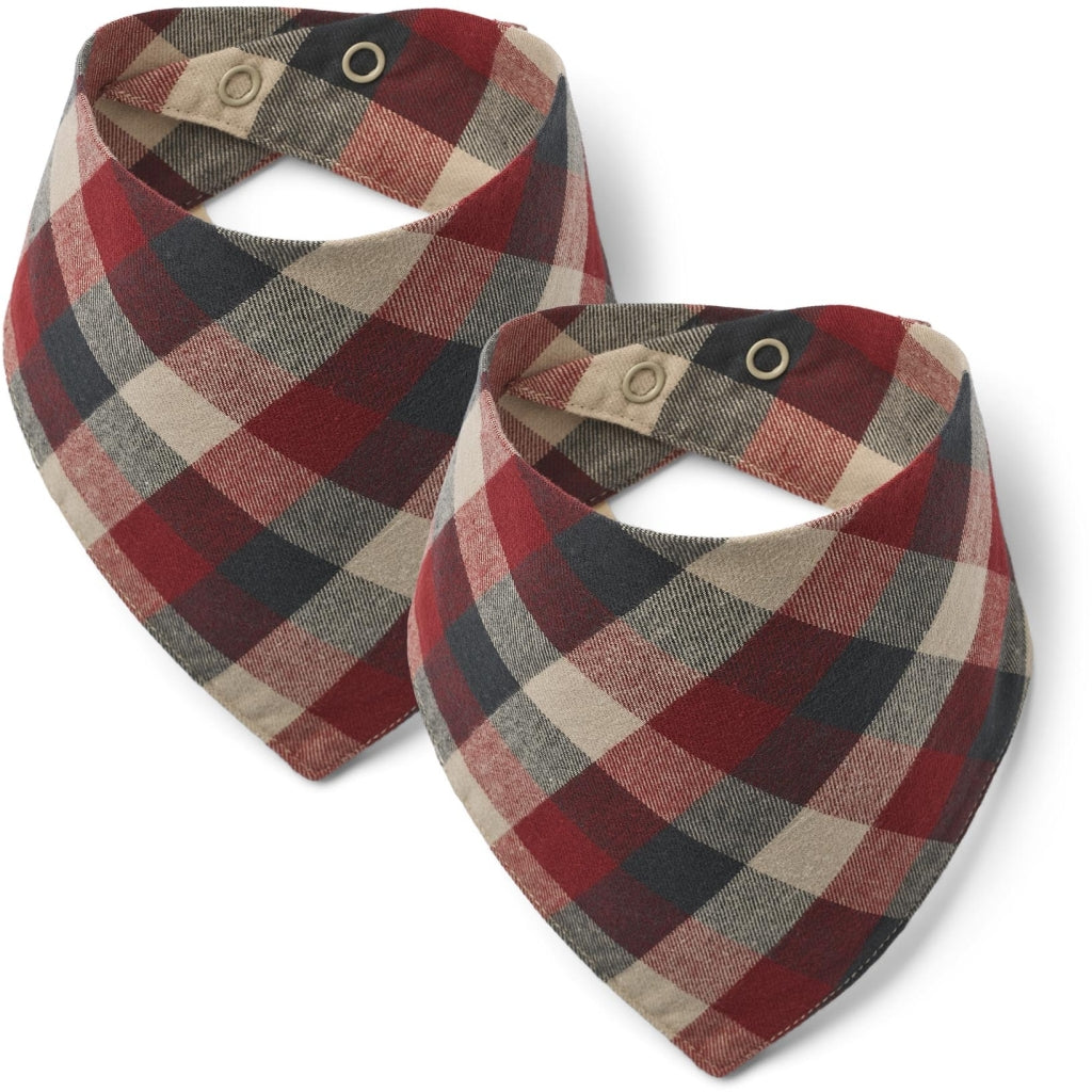 WHEAT | Bib Eden checkers 2-pack