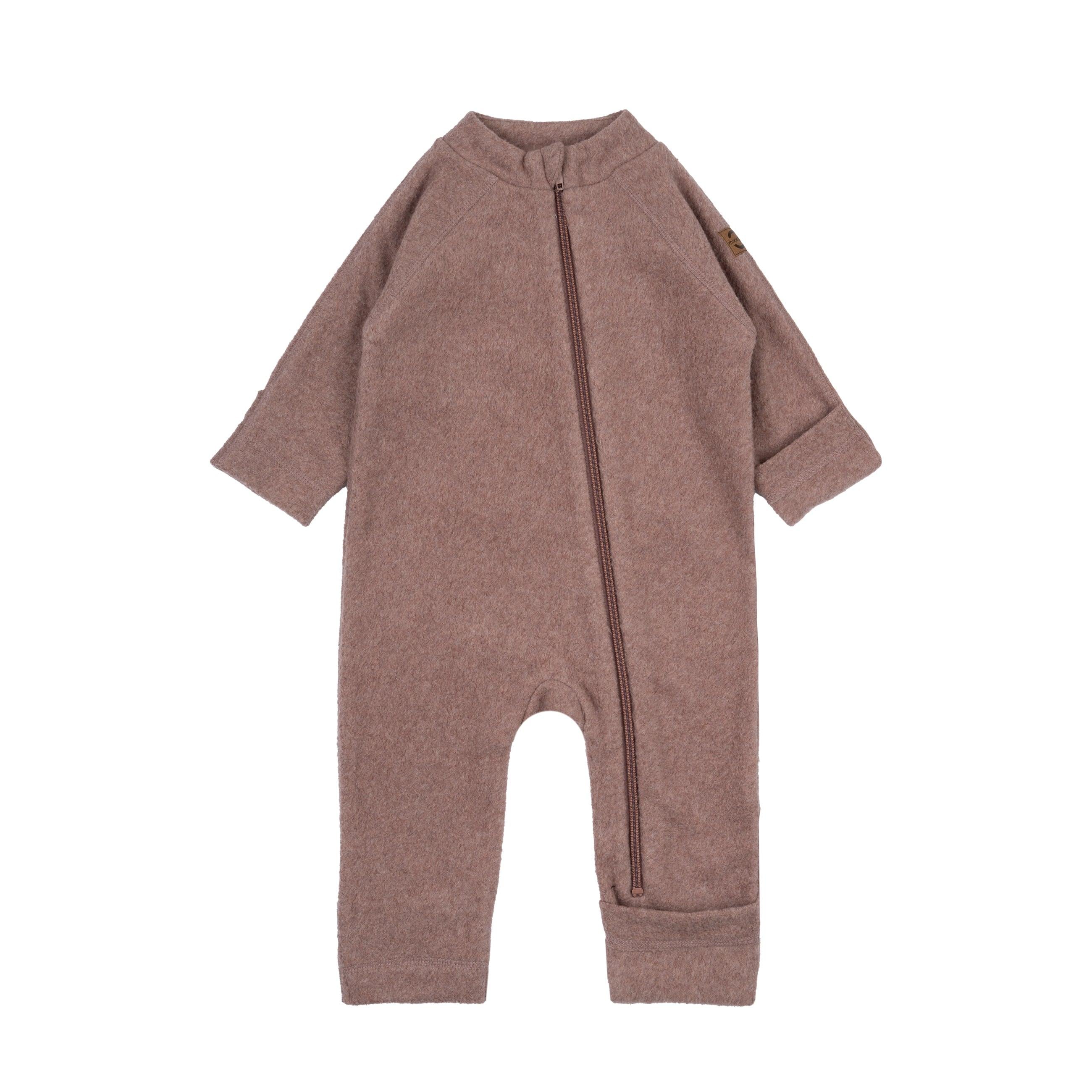 MIKK-LINE | Heldress i bomullsfleece med oppbrettbare mansjetter