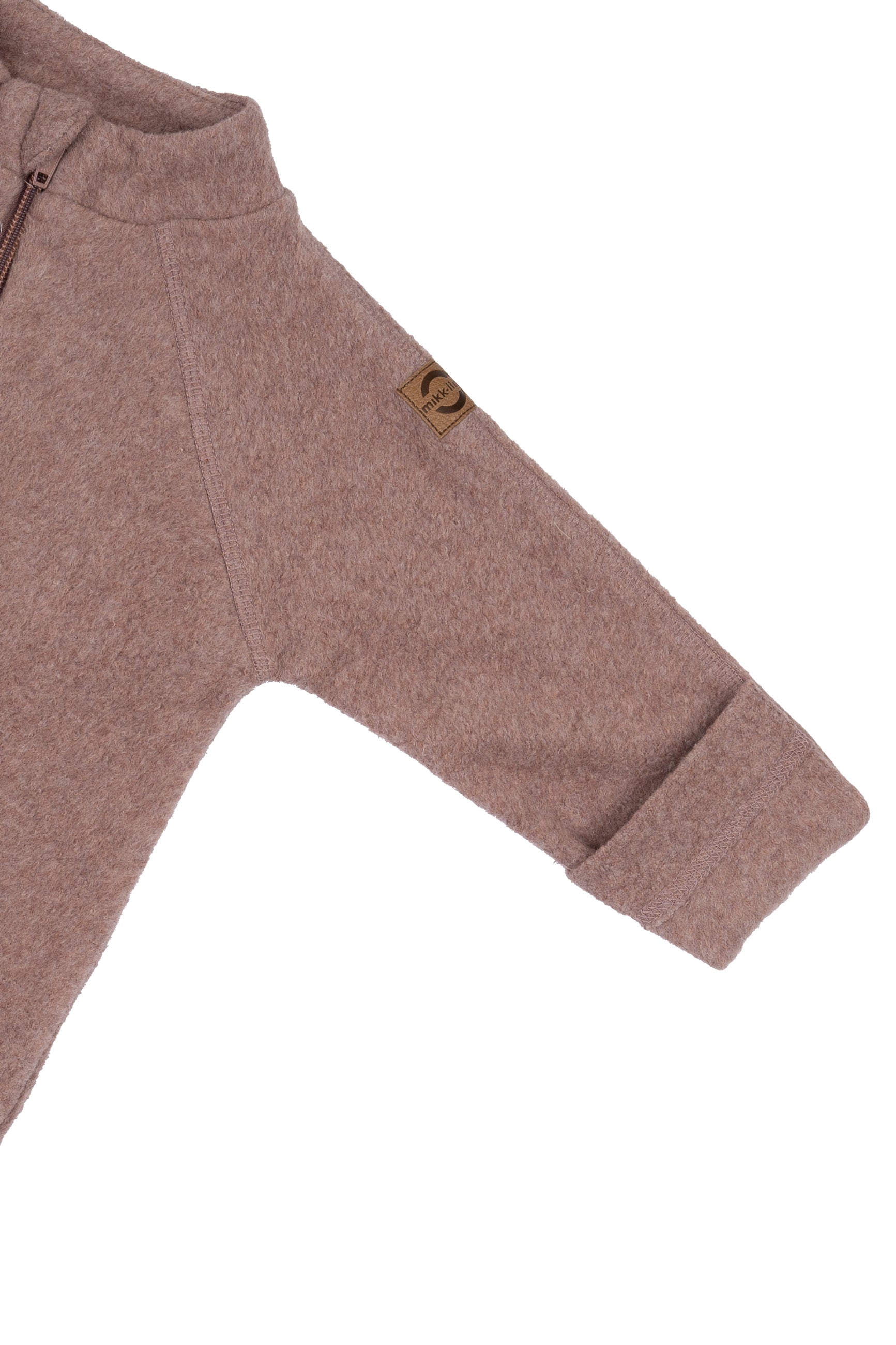 MIKK-LINE | Heldress i bomullsfleece med oppbrettbare mansjetter