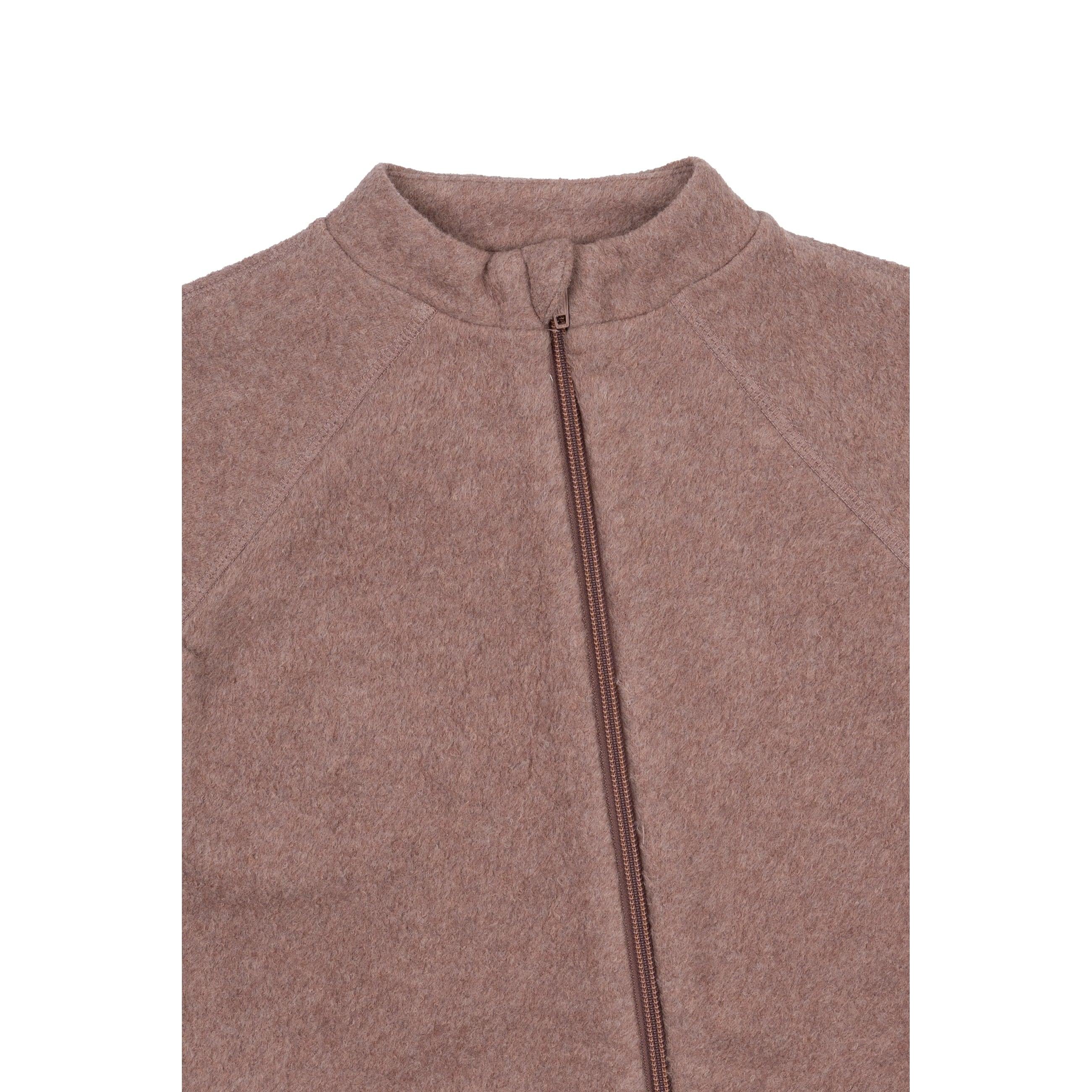 MIKK-LINE | Heldress i bomullsfleece med oppbrettbare mansjetter