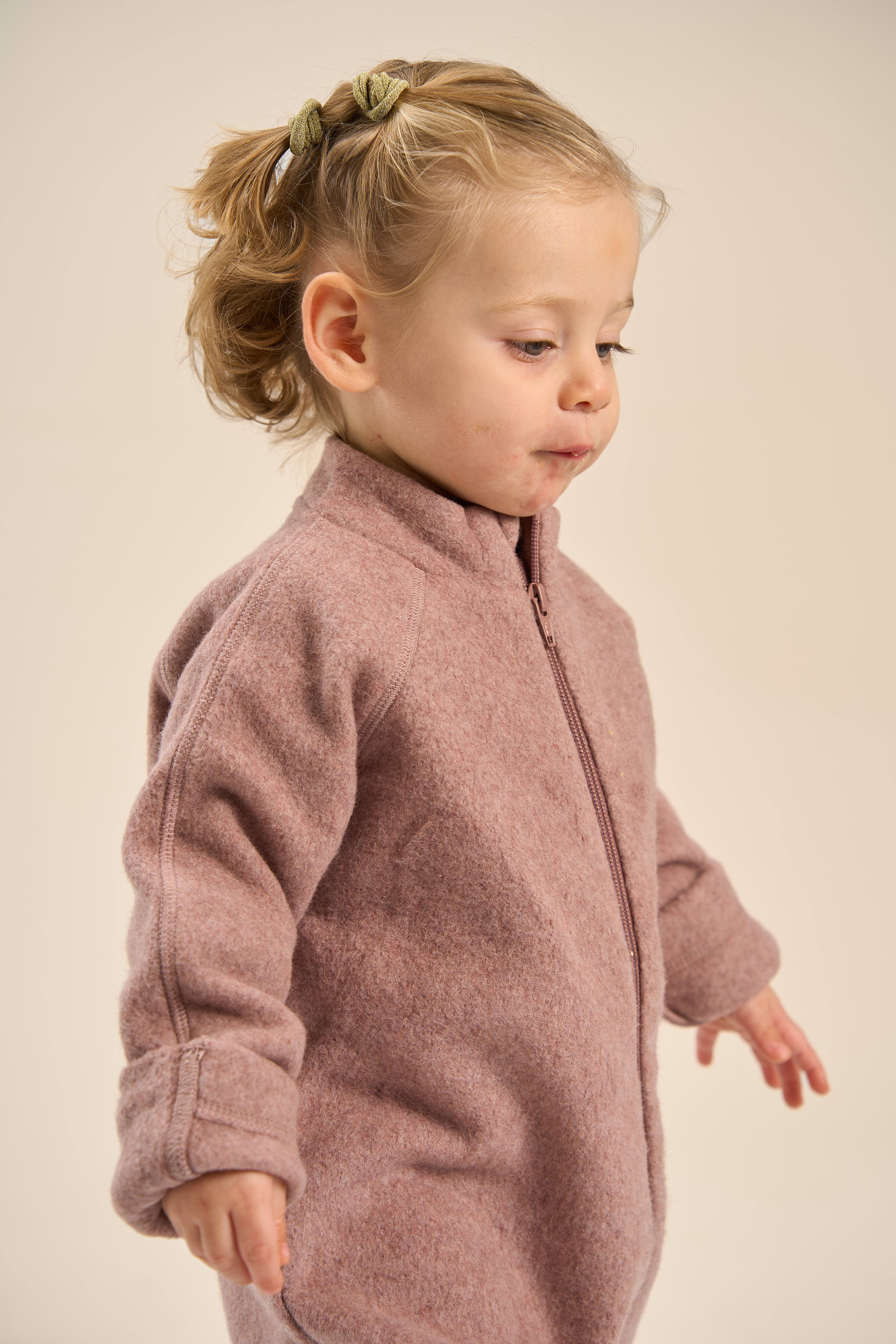 MIKK-LINE | Heldress i bomullsfleece med oppbrettbare mansjetter