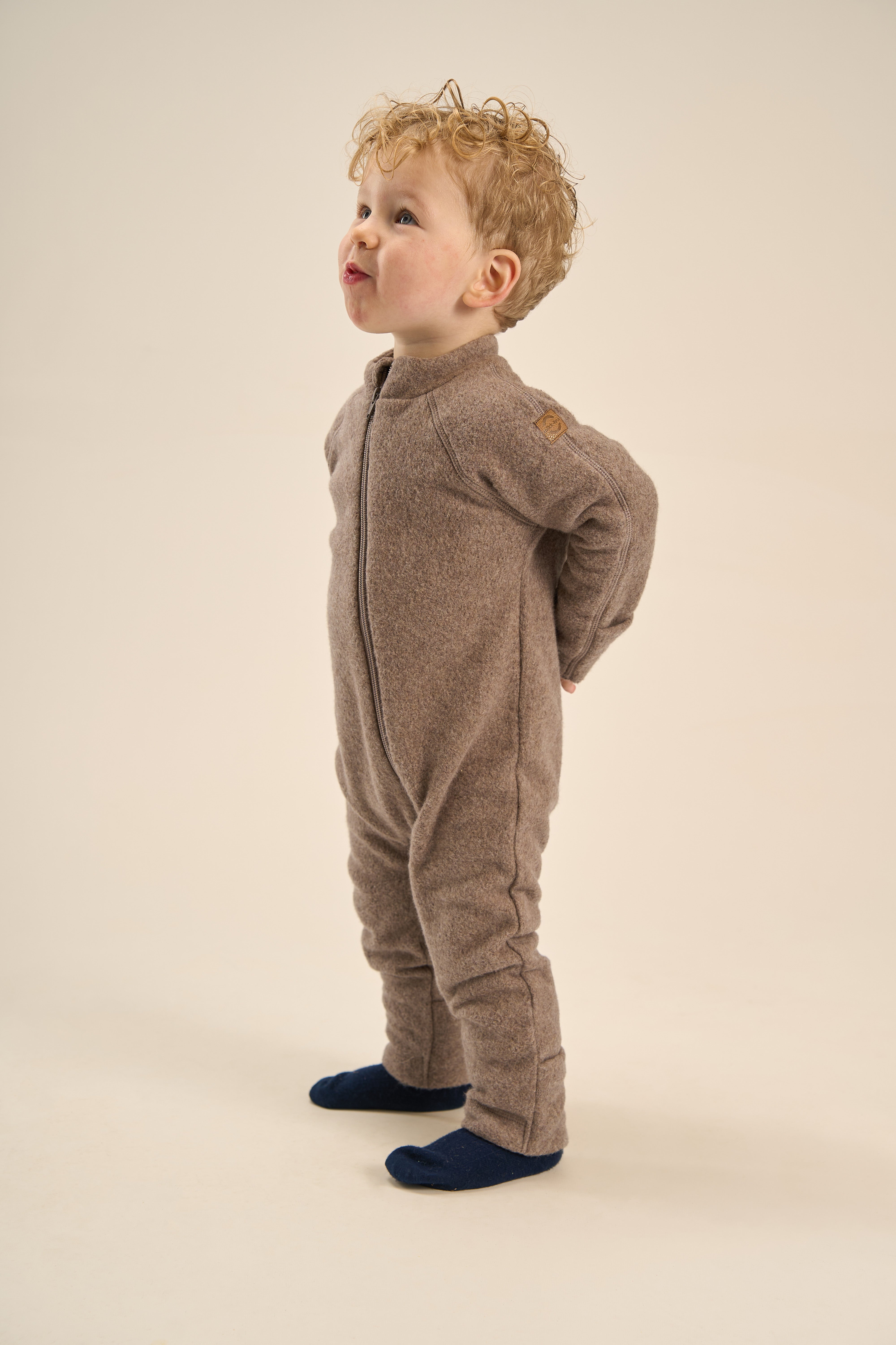 MIKK-LINE | Heldress i bomullsfleece med oppbrettbare mansjetter