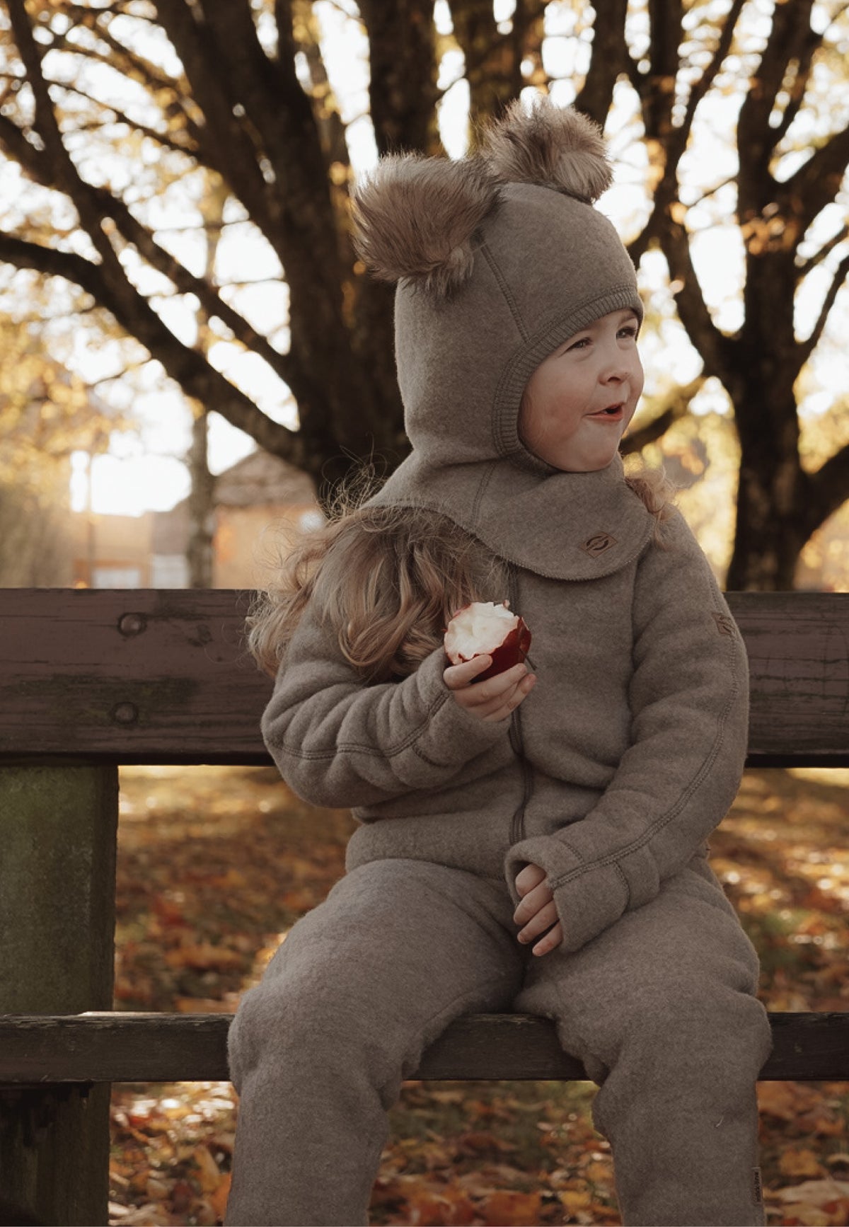 MIKK-LINE | Heldress i tykk ullfleece med brettbare mansjetter