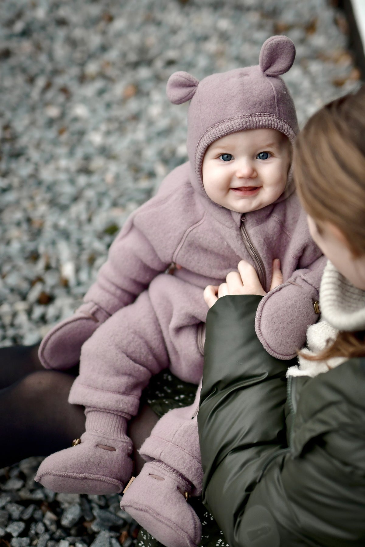 MIKK-LINE | Heldress i tykk ullfleece med brettbare mansjetter