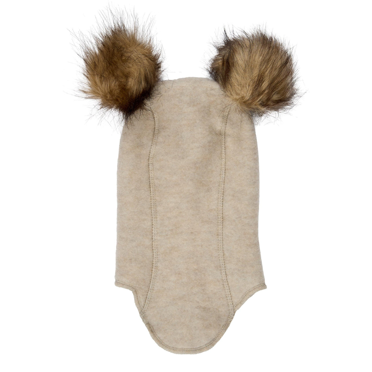 MIKK-LINE | Balaclava i tykk ullfleece med dusker