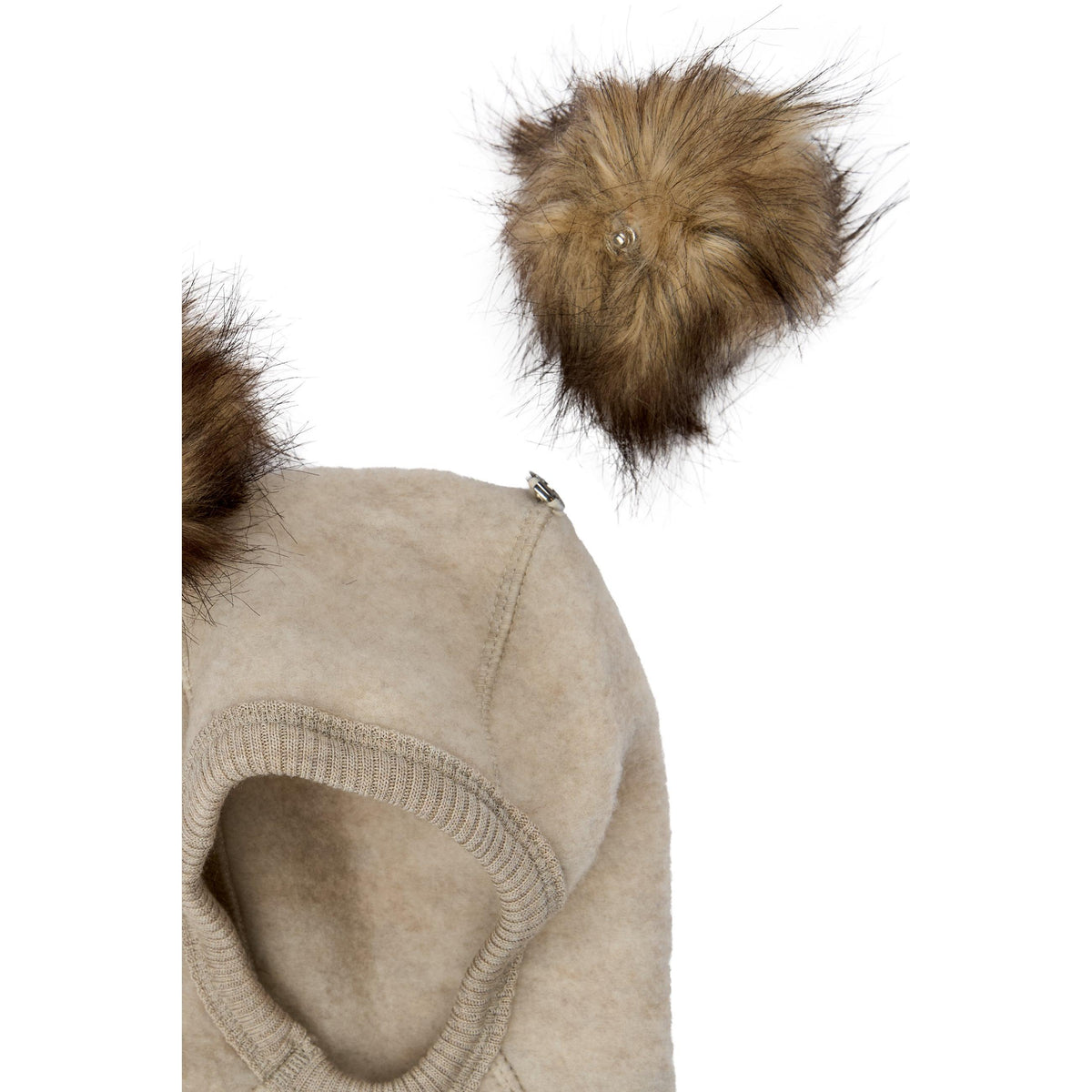 MIKK-LINE | Balaclava i tykk ullfleece med dusker