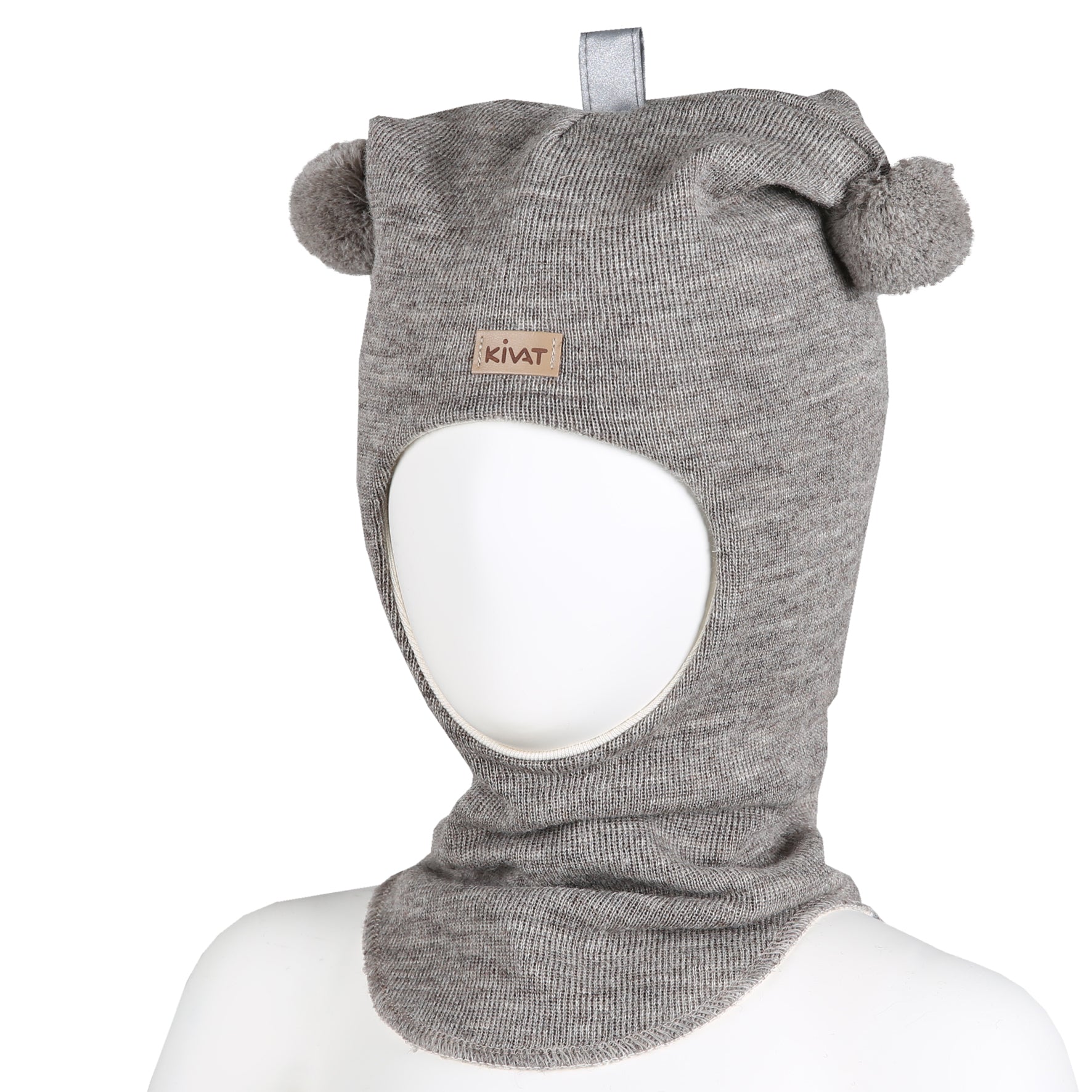 KIVAT | Balaclava i ull med dusker