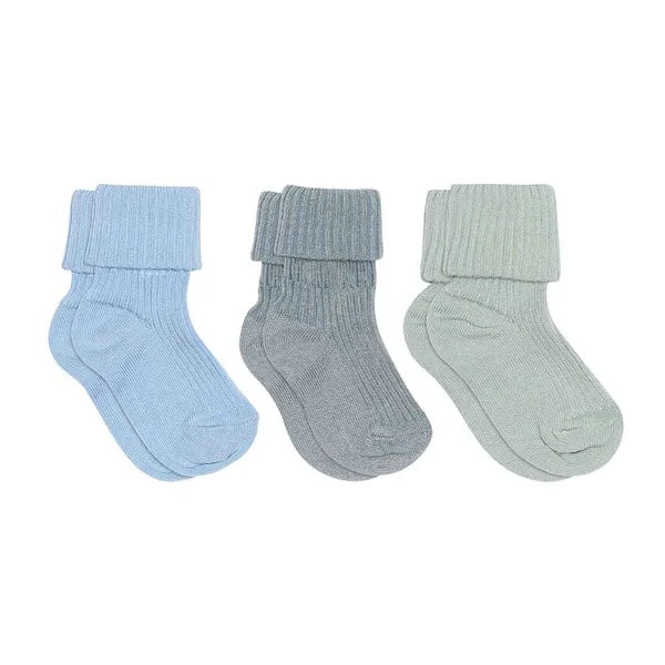 MPkids | Bomullsrib babysokk - 3-pack