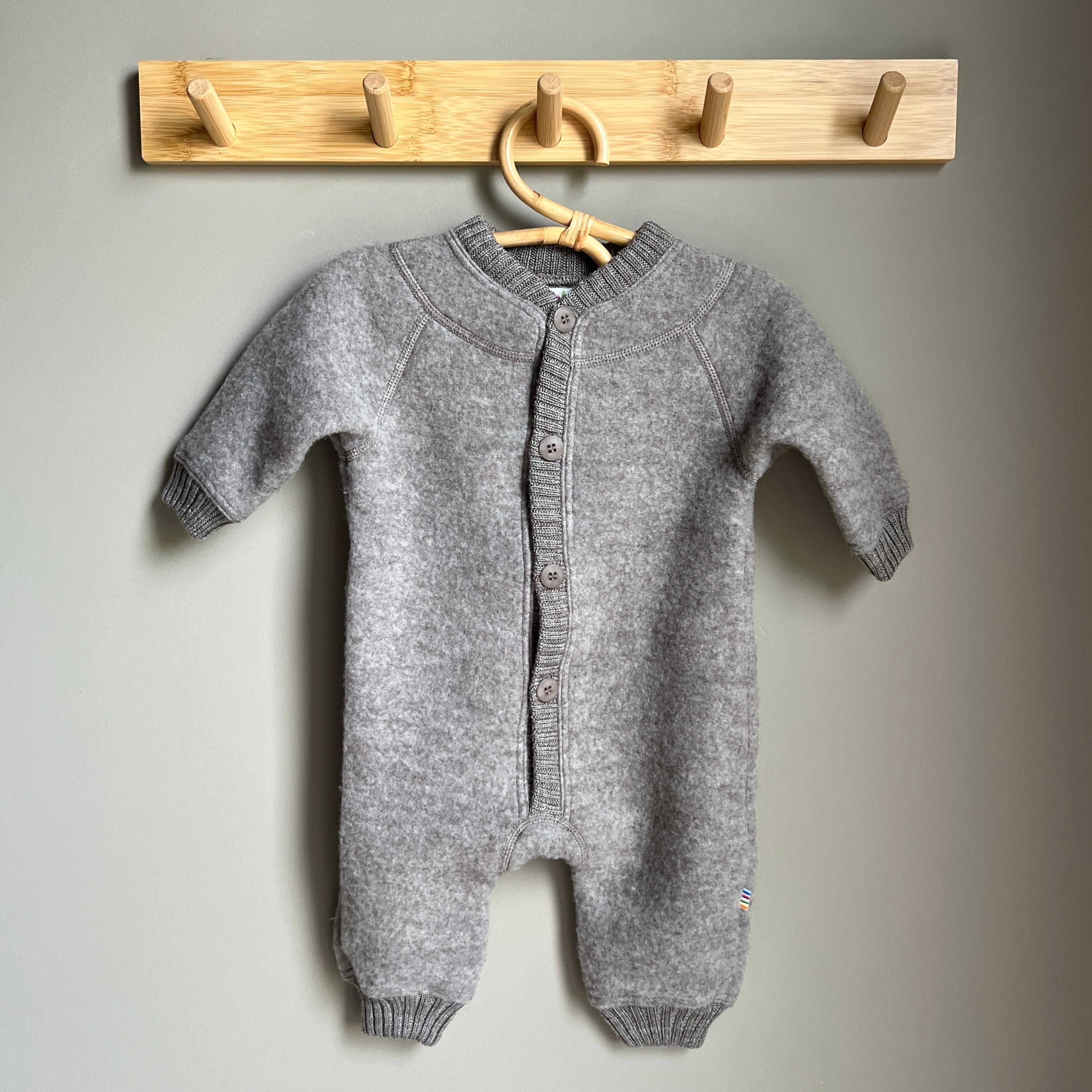 JOHA | Ullfleece-pakken i tykk 100% merinoull sesam melange