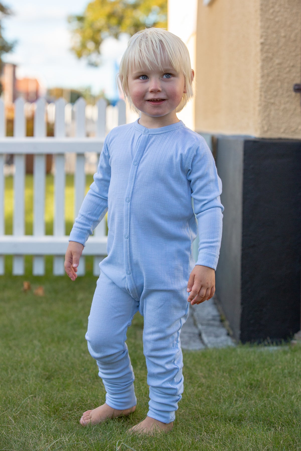 JOHA | Heldress/ullpysj 2in1 med tryllefot i 100 % merinoull