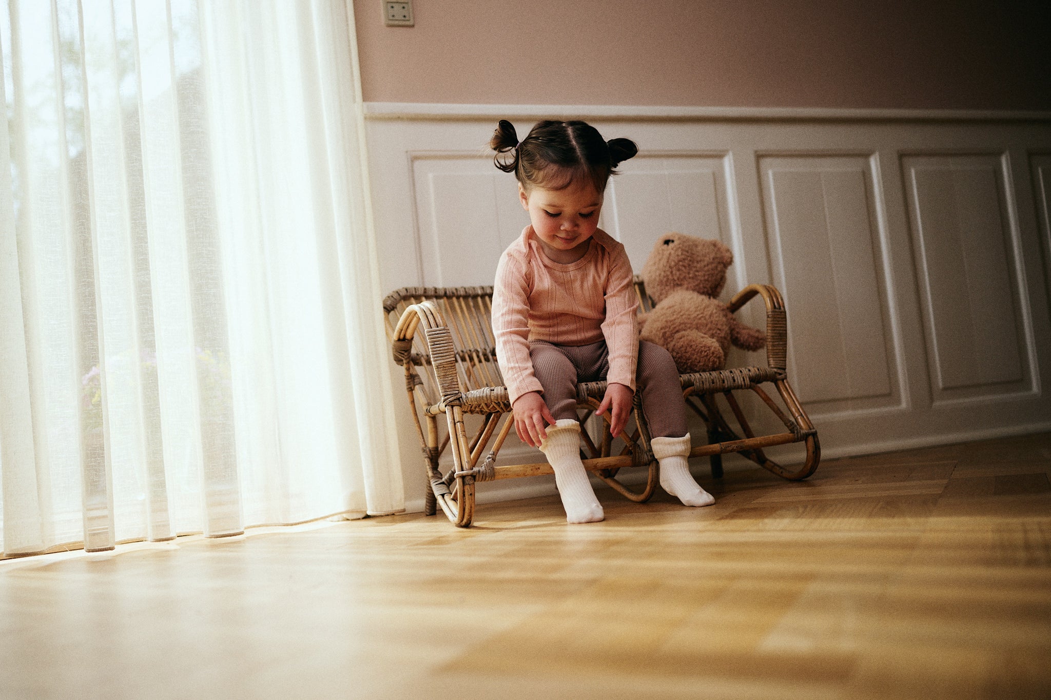 MPkids | Bomullsrib babysokk - 3-pack