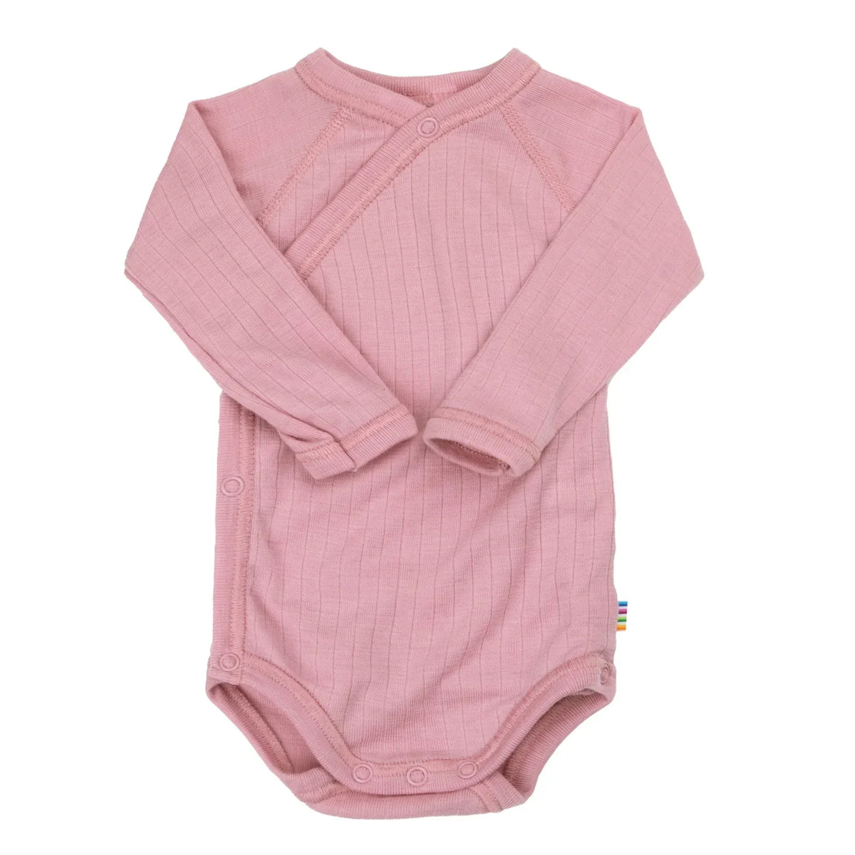 JOHA | Ullsett 100% merinoull, Omslagsbody, leggings m/fot & balaclava Old Rose