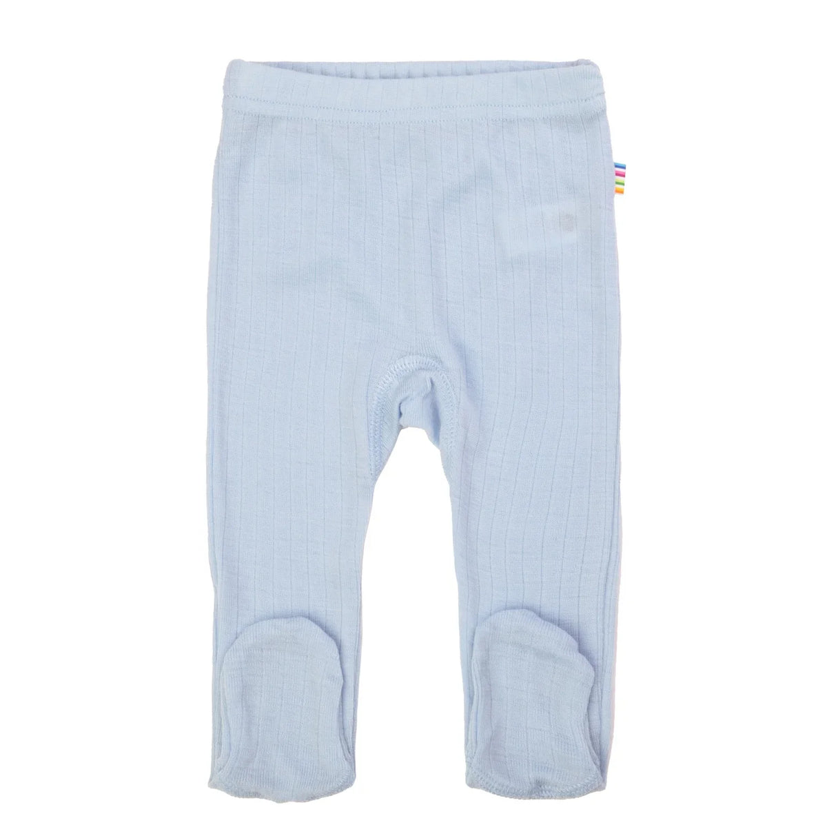 JOHA | Ullsett 100% merinoull, Omslagsbody, leggings m/fot & balaclava Lys blå