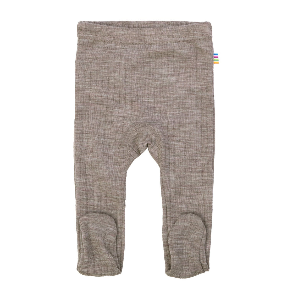JOHA | Ullsett 100% merinoull, Omslagsbody, leggings m/fot & balaclava Sesam Melange